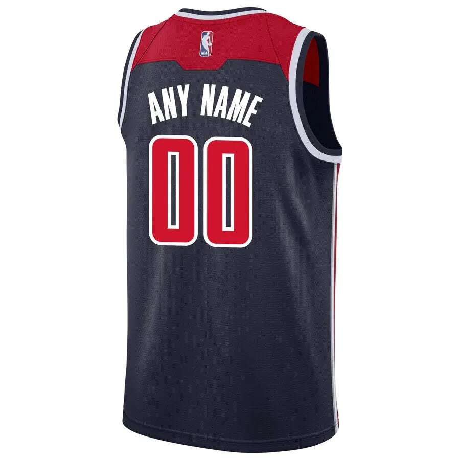 nike Wizards Navy Custom Jersey - Hình 2