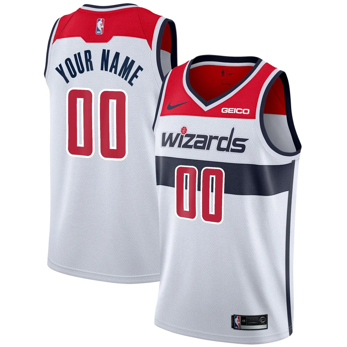 Custom Nike Wizards Jersey - Hình 2