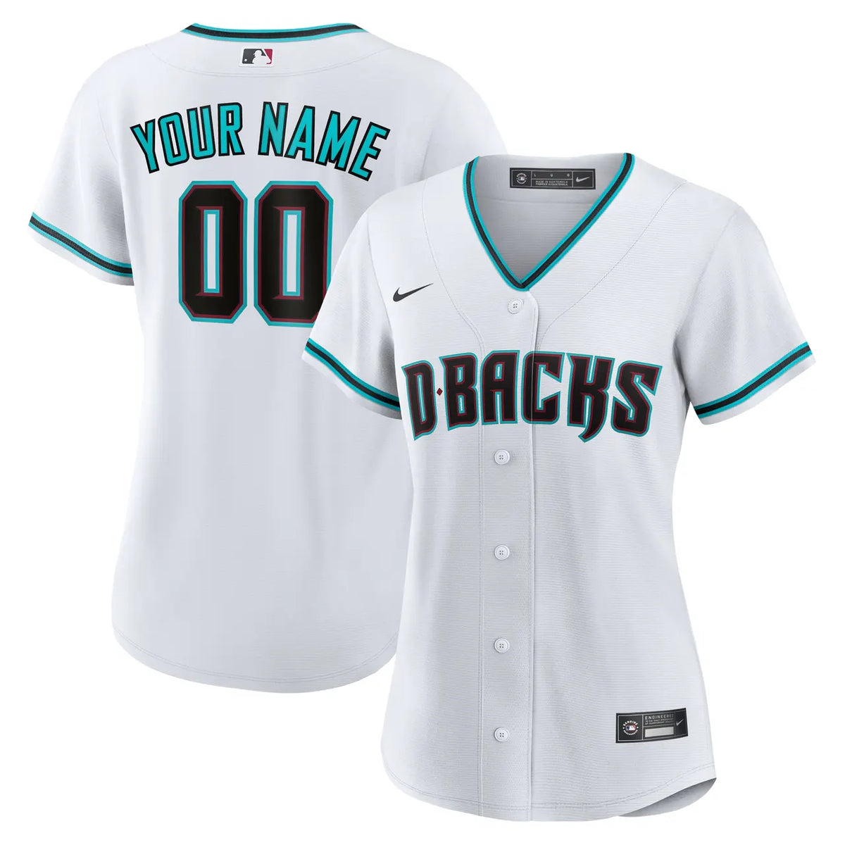 D-backs White Home Jersey