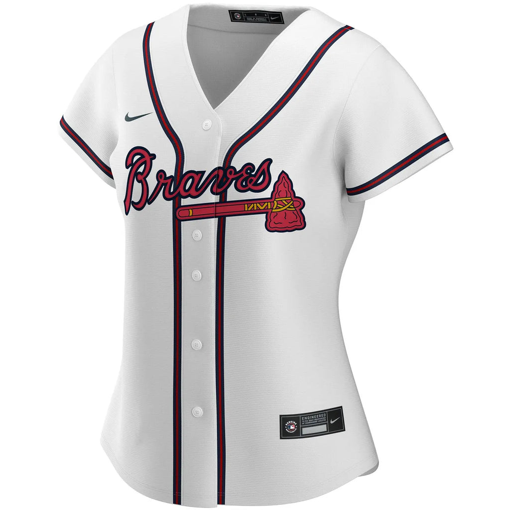 nike Braves White Custom Jersey - Hình 2