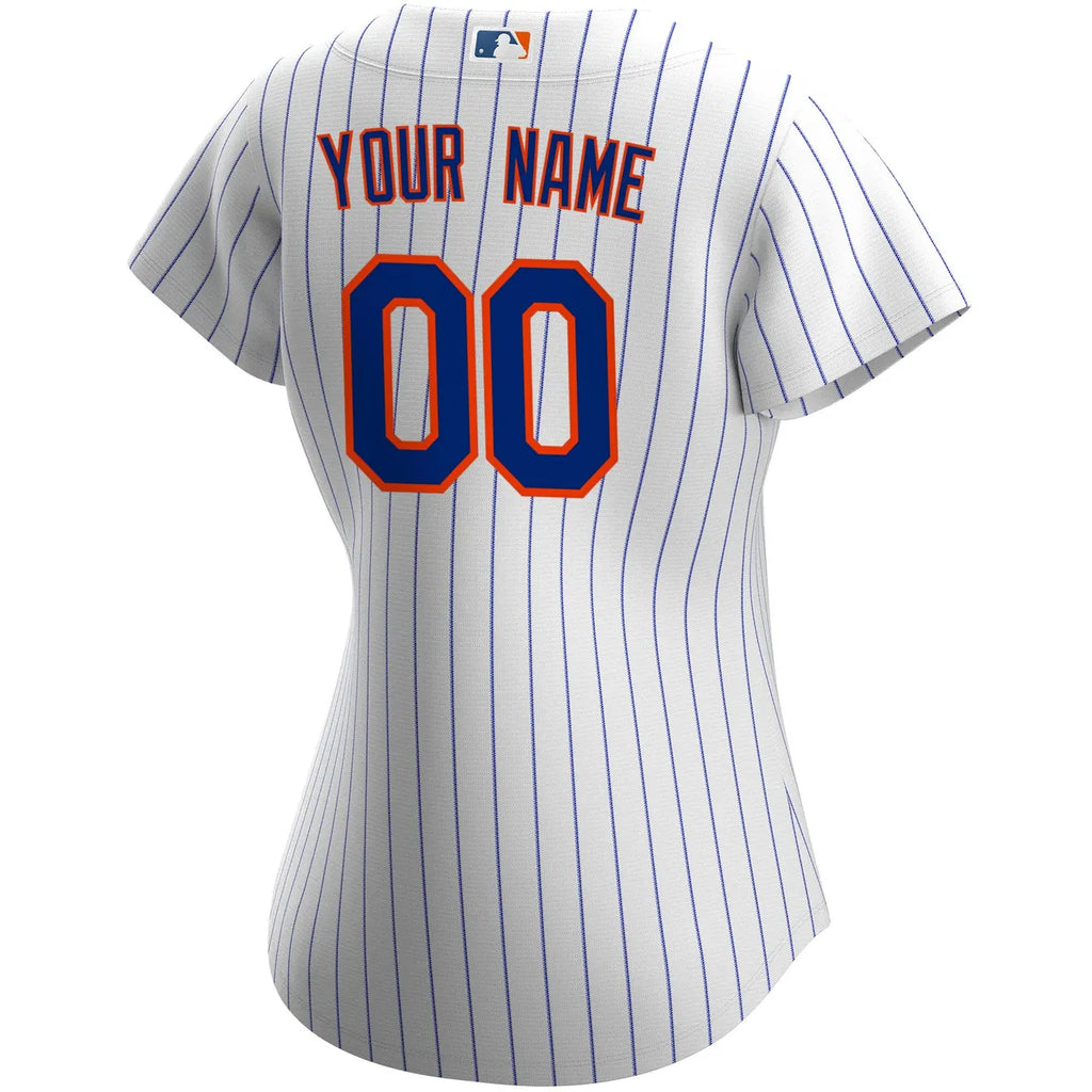 nike Mets Custom Pinstripe Jersey - Hình 3