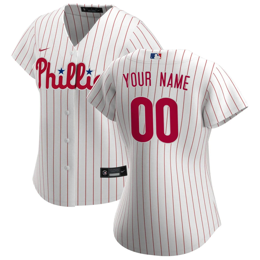 Phillies Pinstripe Custom Jersey