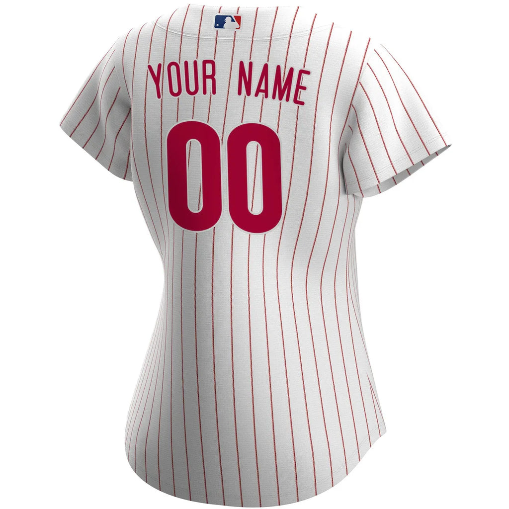 Phillies Pinstripe Custom Jersey - Hình 3