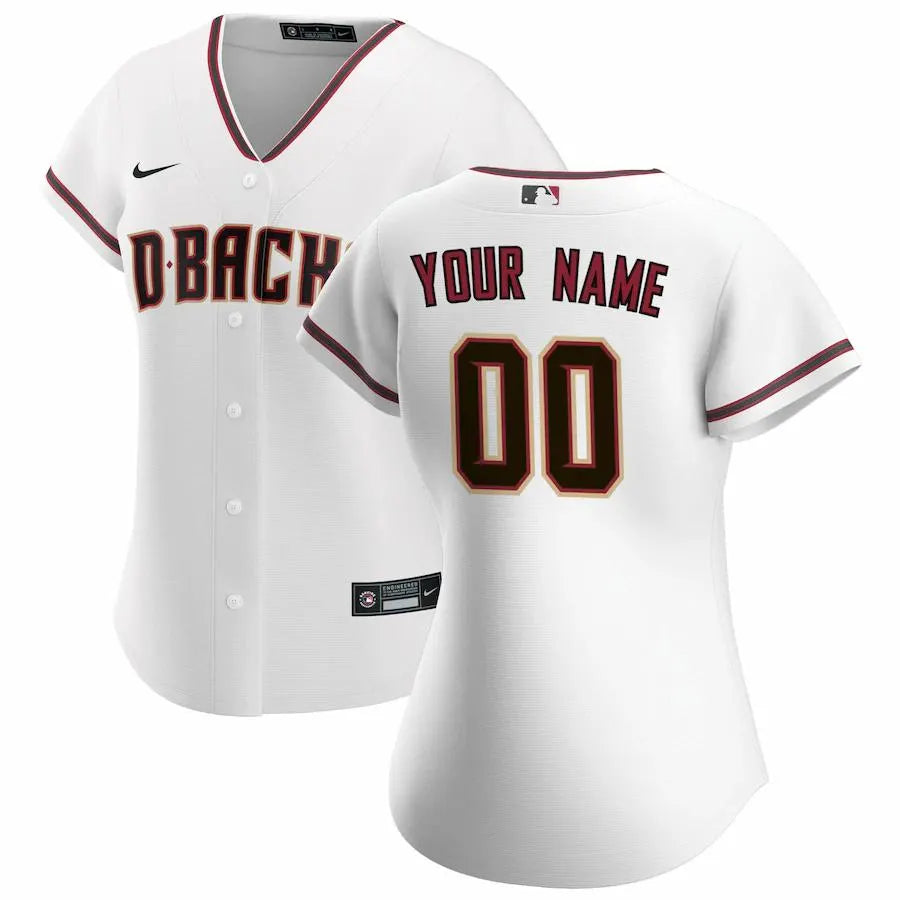Custom D-backs White Jersey